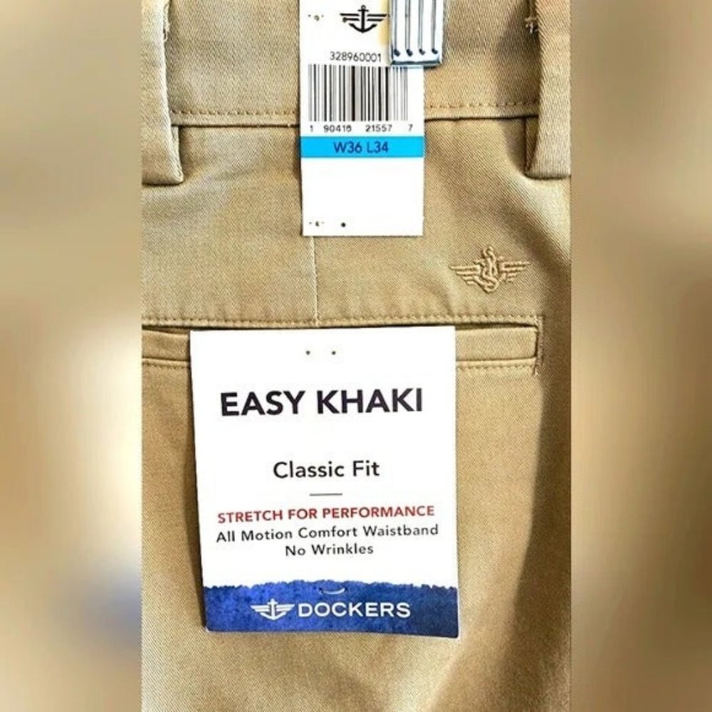 Dockers Easy Khaki Classic Fit Pants - 36W 34L - Picture 3 of 3